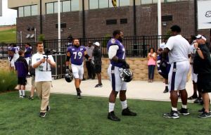 Ravens Practice Jake Wattenphul Canon 60D Glidecam HD