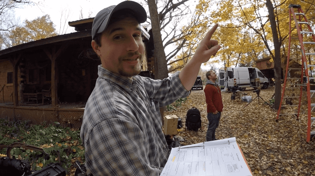 Directing a video shoot